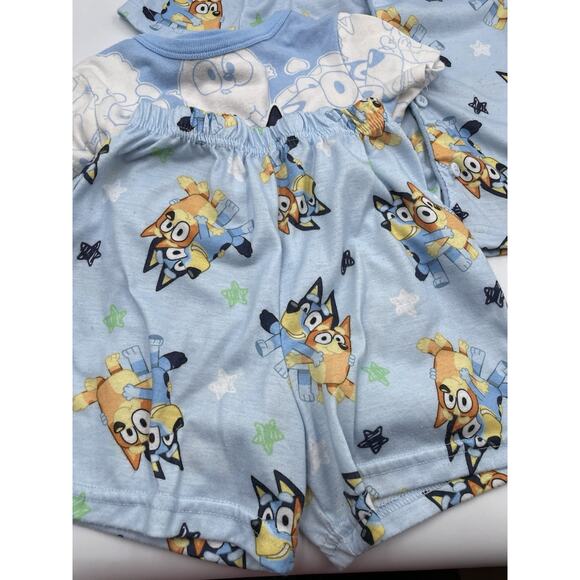 Bluey 3-Piece Set Two (2) T-Shirts & Shorts Outfit Size 5T - Picture 3 of 8